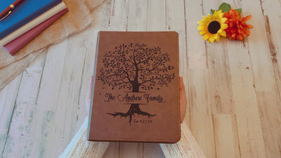 Personalized Family Bible | Custom KJV Family Tree Wide Margin Bible | Engraved Bible Wedding Bible Christian Gifts Family Bible for Wedding