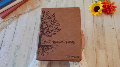 Personalized Family Bible, Custom KJV Family Tree Wide-Margin Bible, Engraved Bible, Wedding Bible, Christian Gifts Family Bible for Wedding