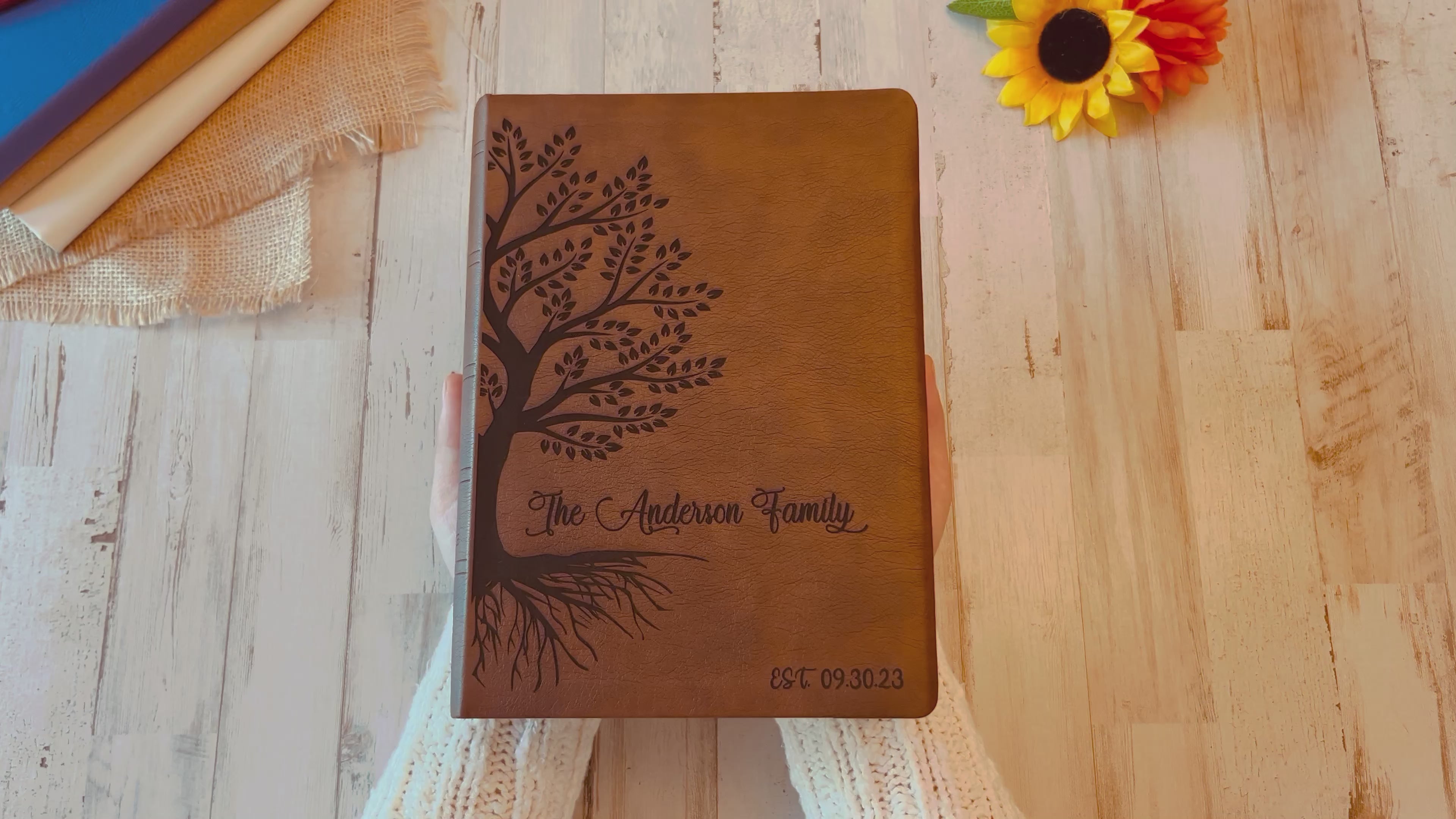 Personalized NASB Family Bible, NASB Custom Family Tree Bible, Wide Margin, Custom Engraved Bible for Wedding, Christian Gift, Wedding Gift