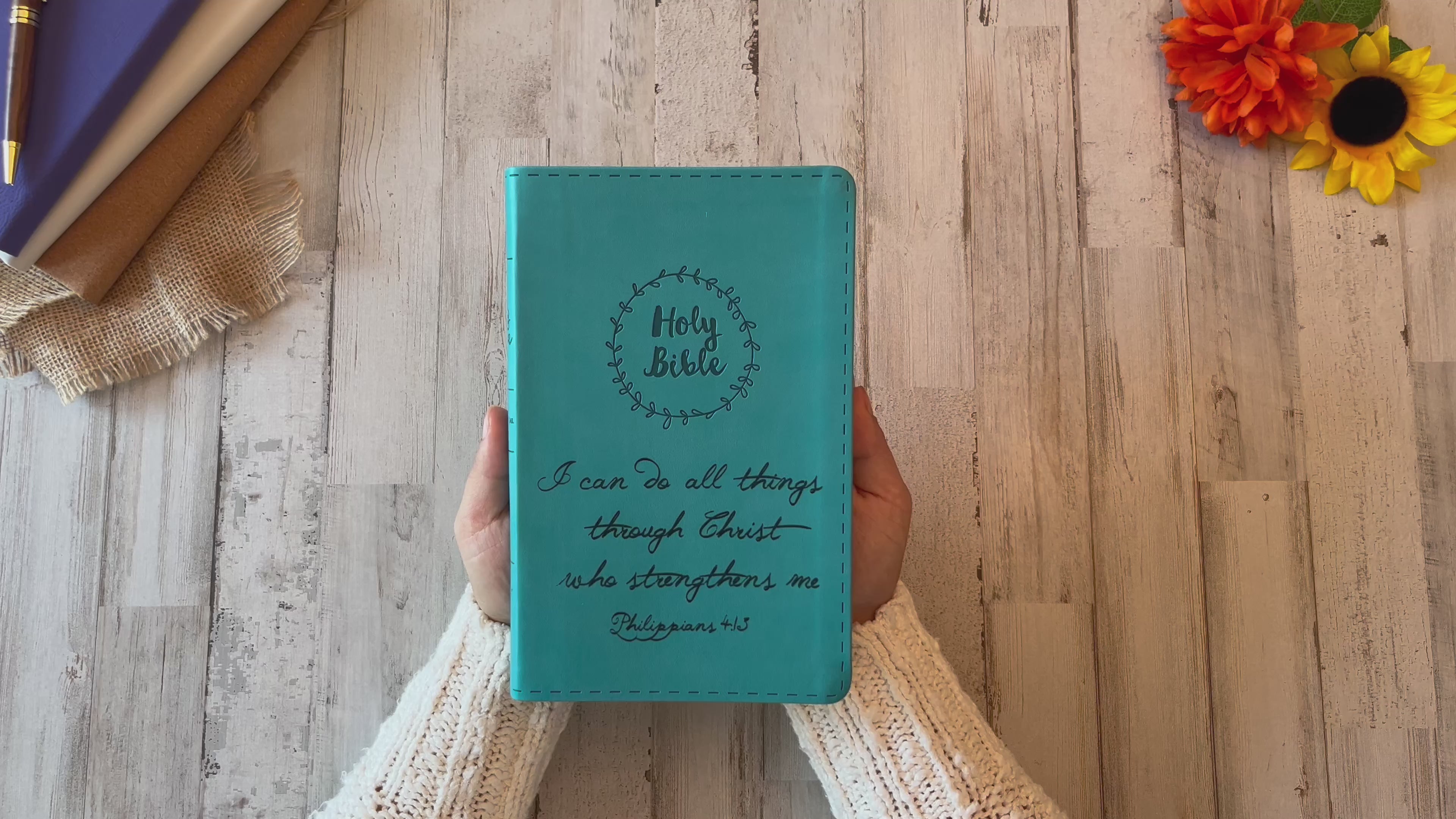 Personalized NIV Bible: Create Your Own Custom Engraved Design with a Designer, NIV Value Thinline Blue New International Version Holy Bible