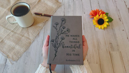 Custom Prayer Journal, Bible Study Journal, Daily Prayer Bible Journal, Prayer Journal for Women men, Bible Accessories Bible Study Supplies