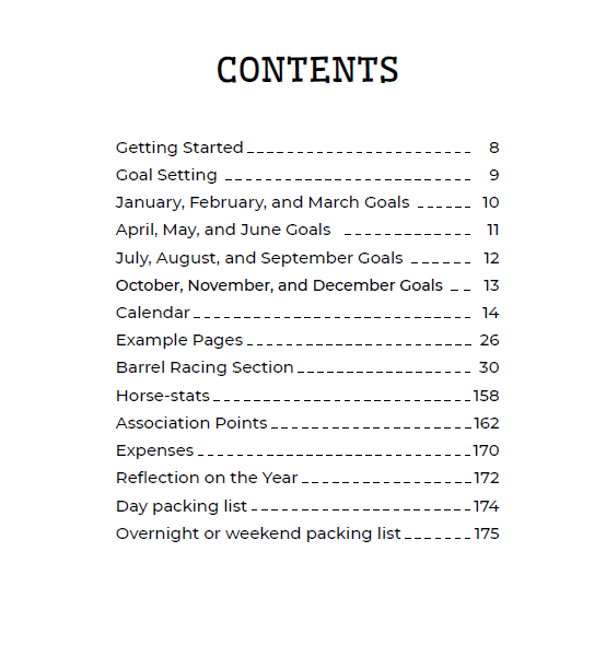 Barrel Racing Log Book | Barrel Racing Journal & Planner | Barrel Racing Gifts | Horse Gifts for Girls | Horse Journal | Barrel Racing Tack - Horse Tack Accessories - Aylev