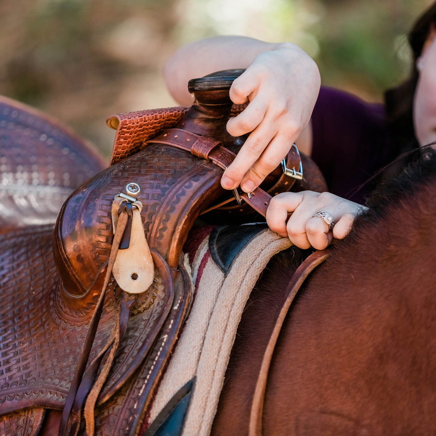 Personalized Horse Saddle Bag - Cell Phone Holder - Starkenburg Company